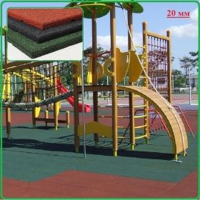 Гумени Плочи 20mm Цвят – червен