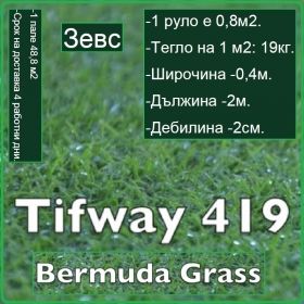 Зевс градина - Bermudagrass hybrid - тревна настилка на рула