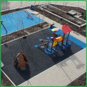 Саморазливна гума, каучукова настилка, 10+10 EPDM гранули, 20mm