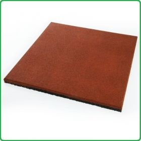 30mm, Плочи гумени, SBR гранула, каучукови, 1m2, 40x40x3см - червени
