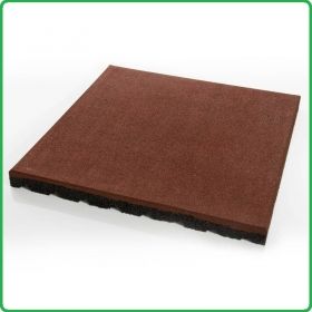 30mm, Плочи гумени, SBR гранула, каучукови, 1m2, 40x40x3см - червени