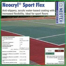 Акрилна спортна боя, еднокомпонентна, противоплъзгаща, Neocryl® Sport Flex