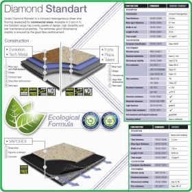Декор - Diamond Standart, PVC настилка на рула, 2.0x0.7mm, винил от Grabo