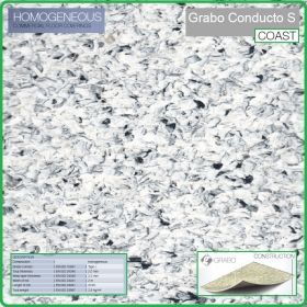 Цвят Coast Conducto S на Grabo електростатична хомогенна PVC настилка на рула, 2.0mm