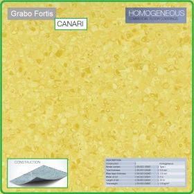 Цвят Canari T Fortis на Grabo хомогенна винилова настилка на рула, 2.0mm PVC