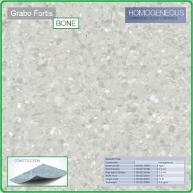 Цвят Bone T Fortis на Grabo хомогенна винилова настилка на рула, 2.0mm PVC