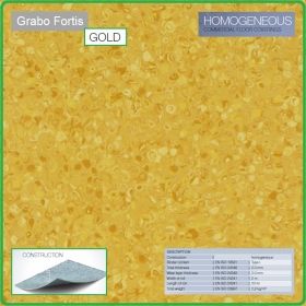 Цвят Gold T Fortis на Grabo хомогенна винилова настилка на рула, 2.0mm PVC