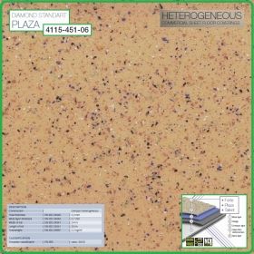 Цвят - 4115 - 451 - 06 - Standart Plaza, PVC настилка на рула, 2.0x0.7mm, винил от Grabo