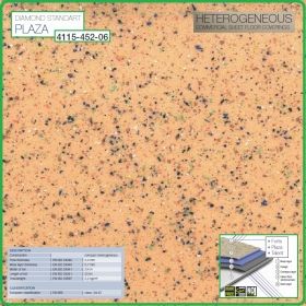 Цвят - 4115 - 452 - 06 - Standart Plaza, PVC настилка на рула, 2.0x0.7mm, винил от Grabo