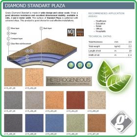 Цвят - 4115 - 458 - 06 - Standart Plaza, PVC настилка на рула, 2.0x0.7mm, винил от Grabo