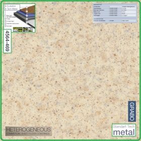 Цвят - 4564 - 469 - Standart Tech Metal, PVC настилка на рула, 2.0x0.7mm, винил от Grabo