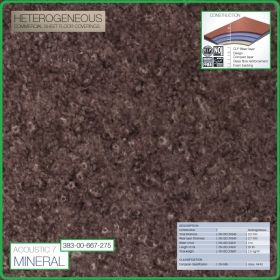 Цвят - 383 - 667 - 275 - Acoustic 7 Mineral, Противошумен винил на рула, 3.2x0.7mm, PVC от Grabo