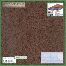 Цвят - 383 - 679 - 275 - Acoustic 7 Mineral, Противошумен винил на рула, 3.2x0.7mm, PVC от Grabo