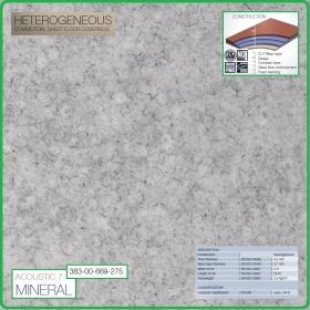 Цвят - 383 - 669 - 275 - Acoustic 7 Mineral, Противошумен винил на рула, 3.2x0.7mm, PVC от Grabo