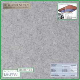 Цвят - 383 - 671 - 275 - Acoustic 7 Mineral, Противошумен винил на рула, 3.2x0.7mm, PVC от Grabo