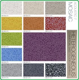 Цвят - 388 - 664 - 275 - Acoustic 7 Mosaic, Противошумен винил на рула, 3.2x0.7mm, PVC от Grabo