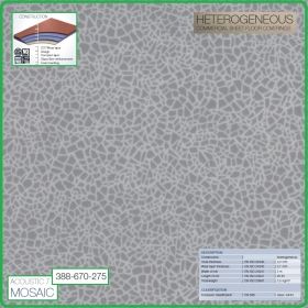 Цвят - 388 - 670 - 275 - Acoustic 7 Mosaic, Противошумен винил на рула, 3.2x0.7mm, PVC от Grabo
