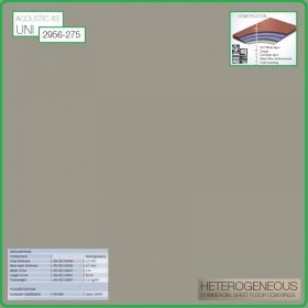 Цвят - 2956 - 275 - Acoustic 43 Uni, Противошумен винил на рула, 3.2x0.7mm, PVC от Grabo