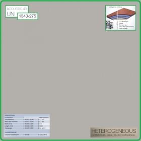 Цвят - 1343 - 275 - Acoustic 43 Uni, Противошумен винил на рула, 3.2x0.7mm, PVC от Grabo