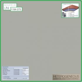 Цвят - 1194 - 275 - Acoustic 43 Uni, Противошумен винил на рула, 3.2x0.7mm, PVC от Grabo