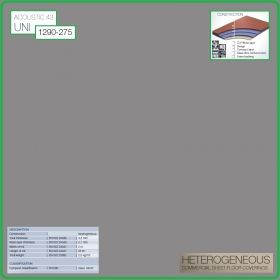 Цвят - 1290 - 275 - Acoustic 43 Uni, Противошумен винил на рула, 3.2x0.7mm, PVC от Grabo