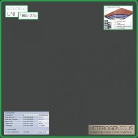 Цвят - 1895 - 275 - Acoustic 43 Uni, Противошумен винил на рула, 3.2x0.7mm, PVC от Grabo