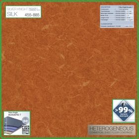Цвят - 455 - 885 - Silk Acoustic 7, от Silver Knight, антибактериално ПВЦ на рула, 3.2x0.7mm, Grabo