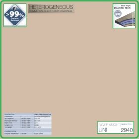 Цвят - 2940 - 00 - 275 - Uni от Diamond Tech, S.K., PVC на рула, 2.0x0.7mm, антибактериален винил от Grabo