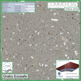 Цвят - 2954 - 659 - Ecosafe, Противоплъзгащ винил на рула, 2.0x0.7mm, PVC от Grabo
