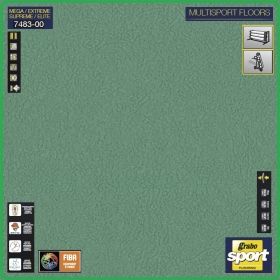 Цвят - 7483 - Supreme - GraboSport, спортна PVC настилка 6.7mm, винил на рула от Graboplast