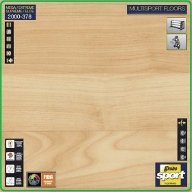 Цвят - 2000 - Extreme - GraboSport, спортна PVC настилка 8.0mm, винил на рула от Graboplast